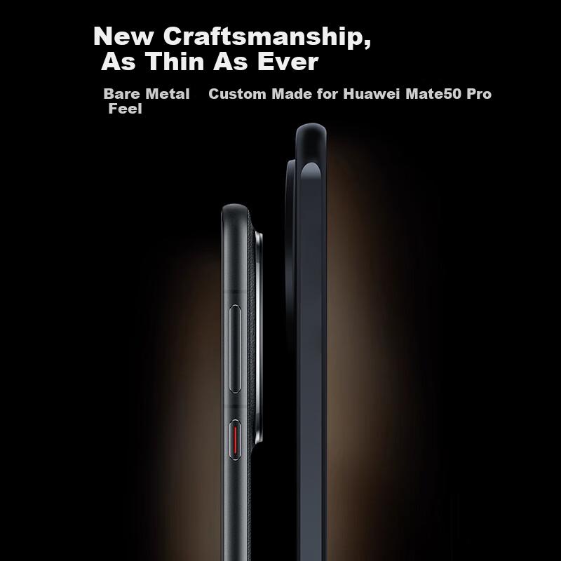 NEYAA Huawei Mate50 Pro Case Full Coverage Ultra-Thin Semi-Transparent Matte Silicone Soft Edge Shockproof Simple Unisex