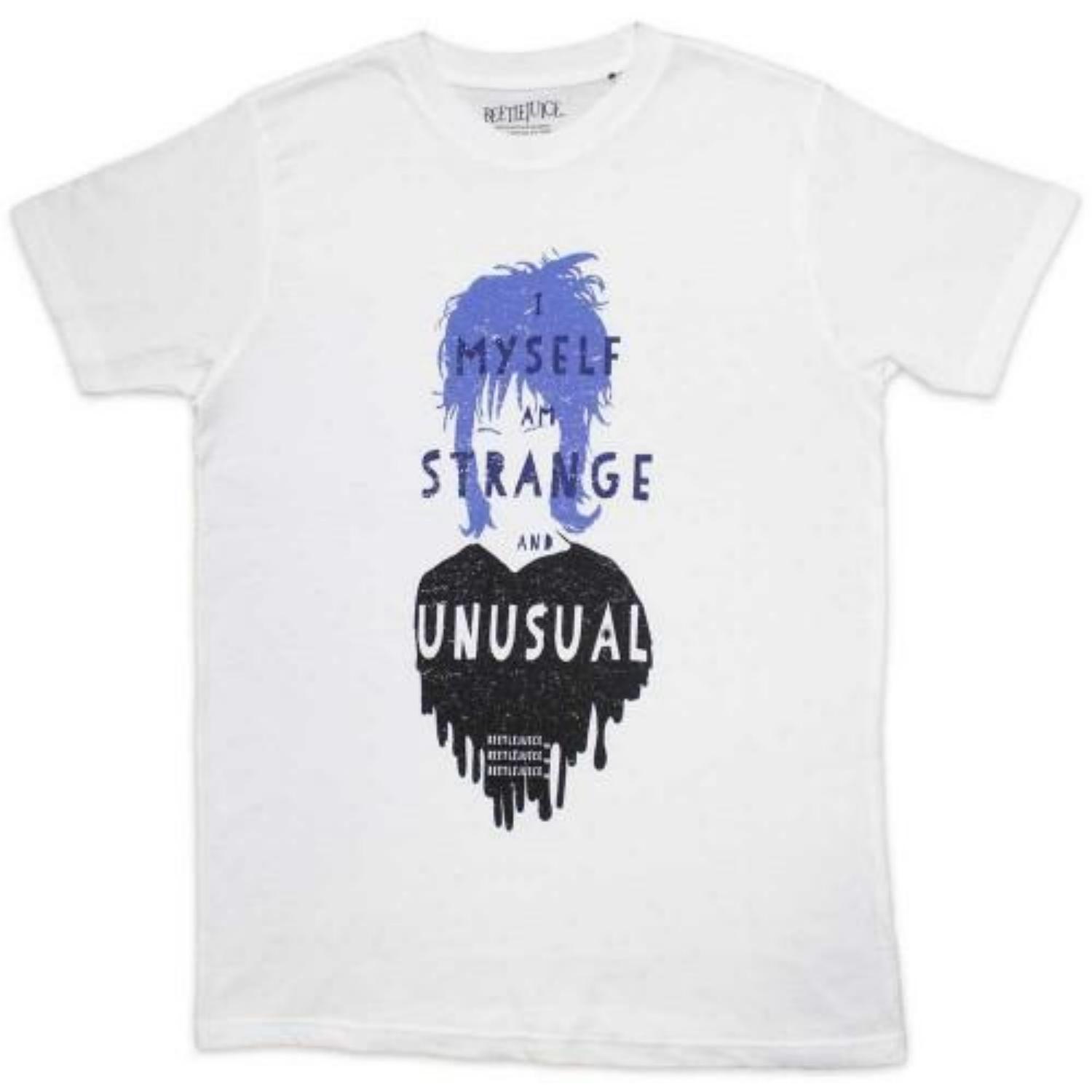 Beetlejuice Unisex Adult I Myself Am Strange And Unusual T-Shirt S чёрный
