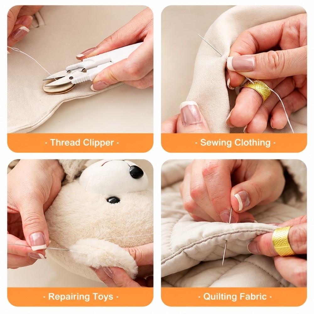 Portable Magnetic Needle and Thread Box DIY Hand Sewing Tool Kit for Dormitories