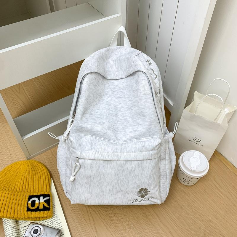 

School Bag Junior High School Student College Student High School Student Backpack Simple Versatile Large Capacity Campus Backpack