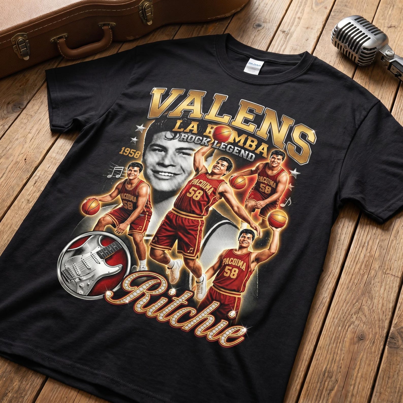 Ritchie Valens La Bamba Tee | Vintage Rock Legend Graphic Shirt L
