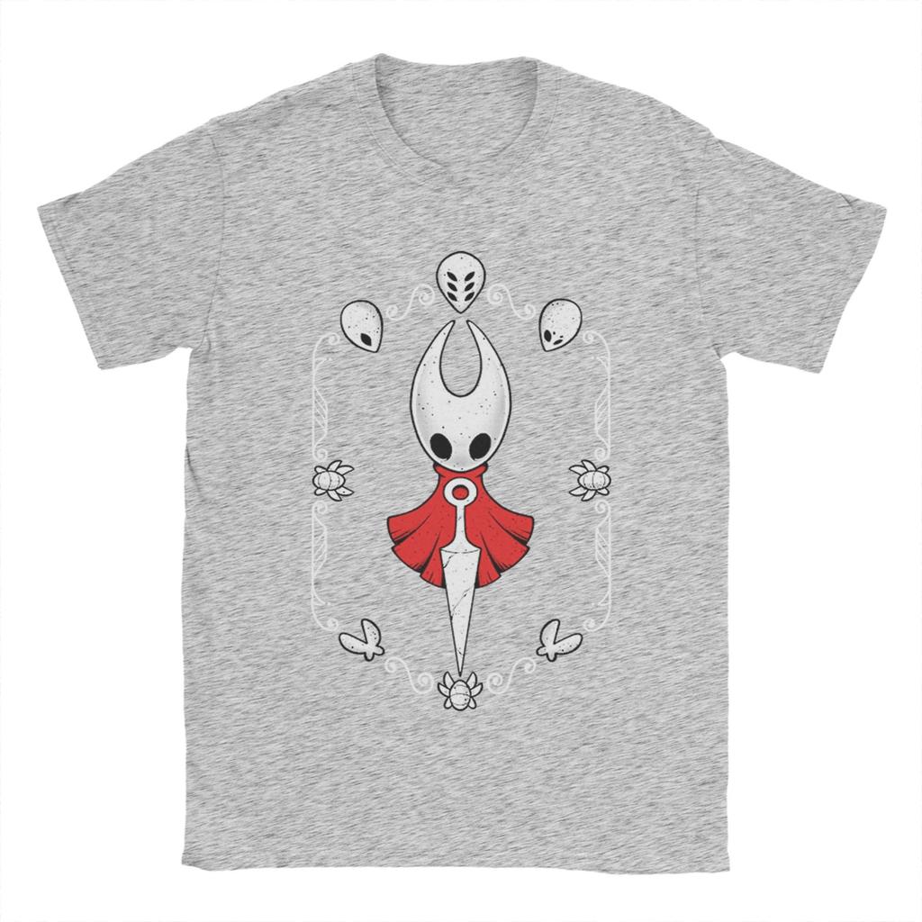 Hollow Knight Silksong Hornet T Shirts Men's Cotton Amazing T-Shirt Crew Neck Tees Short Sleeve Clothes Classic