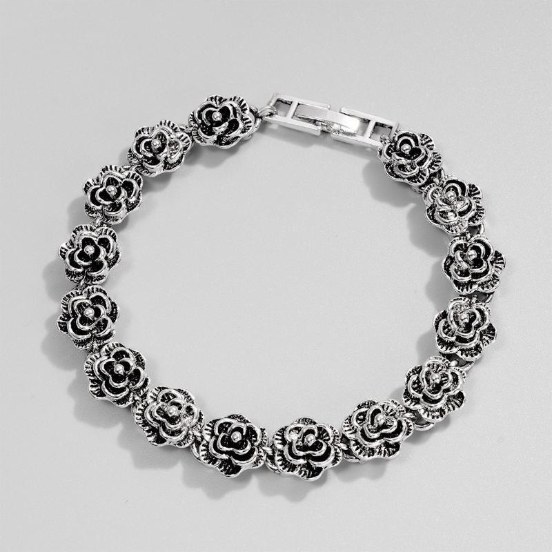 Blumenanhänger Rosenarmband für Damen Koreanischer Stil Süßes Temperament 1 Stück Modeschmuck für Teenager-Mädchen