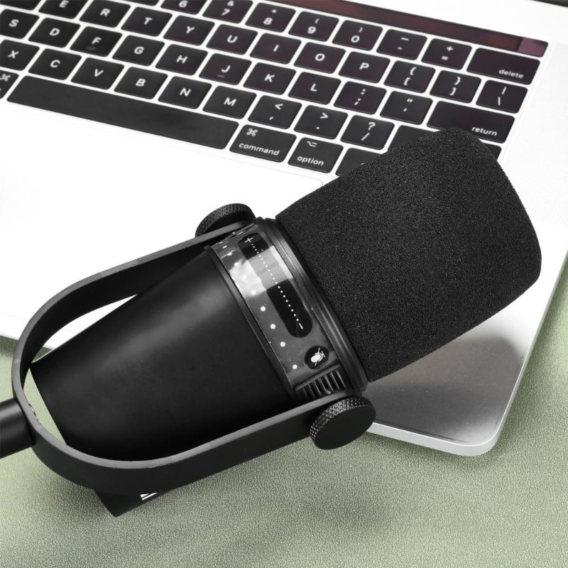Strong Sponge Shield Accuracy Fit Foam Cover Quick Fixing for MV7 MV7X Microphone Enhances Sound Quality