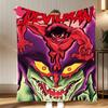 anime Devilman Crybaby Throw Soft Coral Fleece Blanket 310gsm Fluffy Warm Throw for Sofa Bed Couch Bedroom Decor
