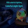 Cross-Border Bluetooth Alarm Clock Speaker with Colorful Atmosphere Light