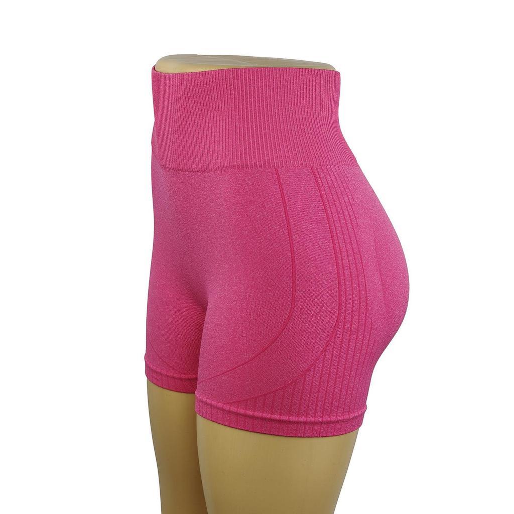 Cross-border High Waist Yoga Shorts - Tummy Control, Elastic, Seamless, Quick-dry, Peach Lift, Tight-fitting Fitness for Women