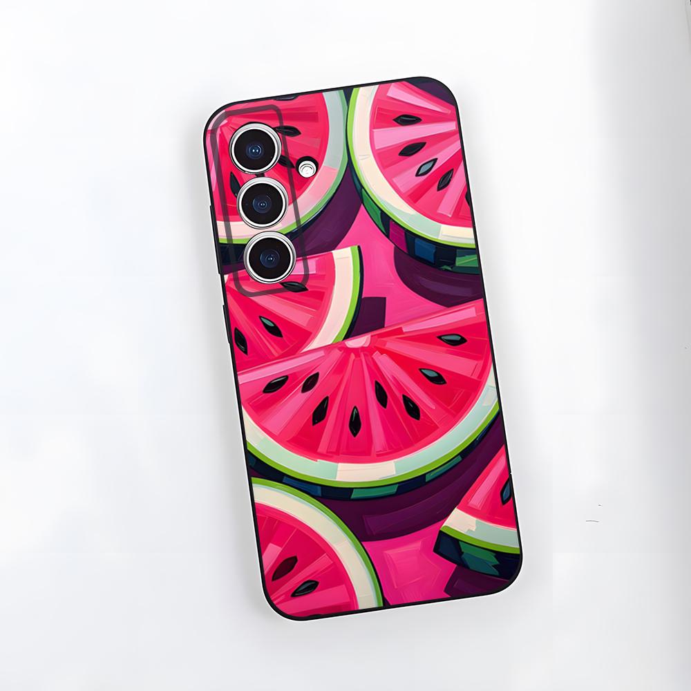 

Cartoon Fruit Watermelon Phone Case For Samsung S26 S25 Plus S20 S20 Plus S22 Ultra S23 FE S21 Plus S21 Ultra Soft Cover Samsung S26