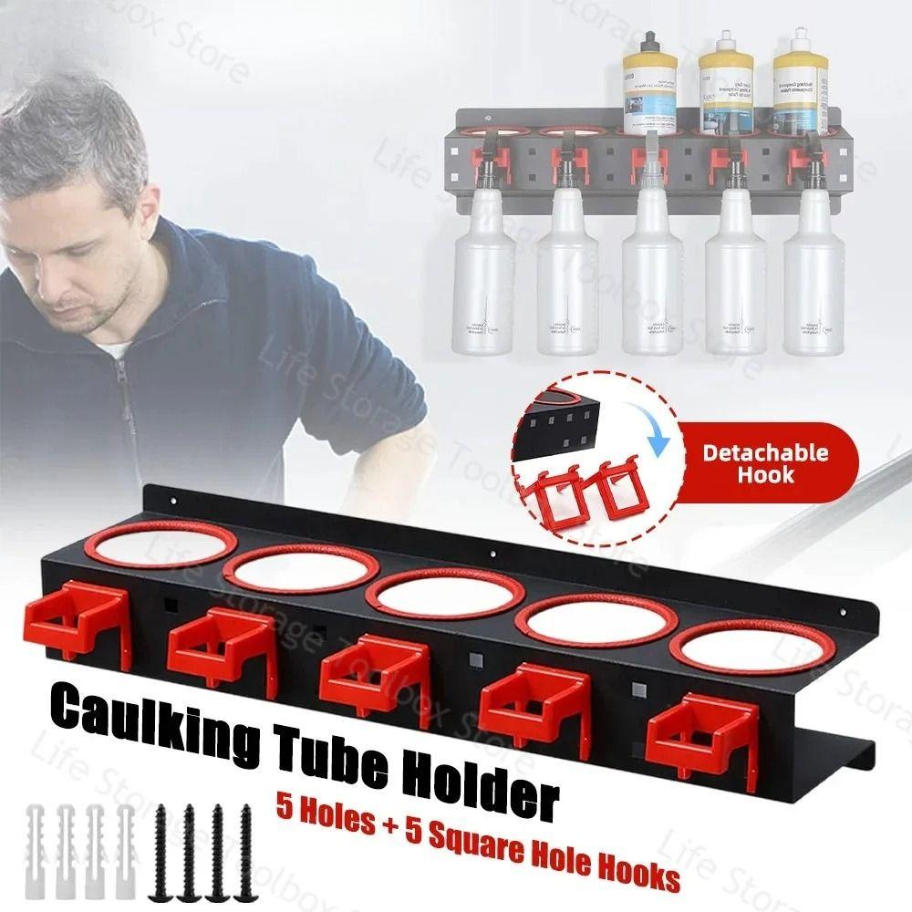 Cu Șuruburi Suport de Depozitare pentru Sticle cu Pulverizator Montat pe Perete Organizator pentru Doze Spray pentru Garajul Auto