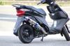 SSB Address V125S Model Compatible with O2 Sensor Vehicles HMS SUS Stainless Steel Blue Color Full Exhaust System Aftermarket Part (EBJ-CF4MA)