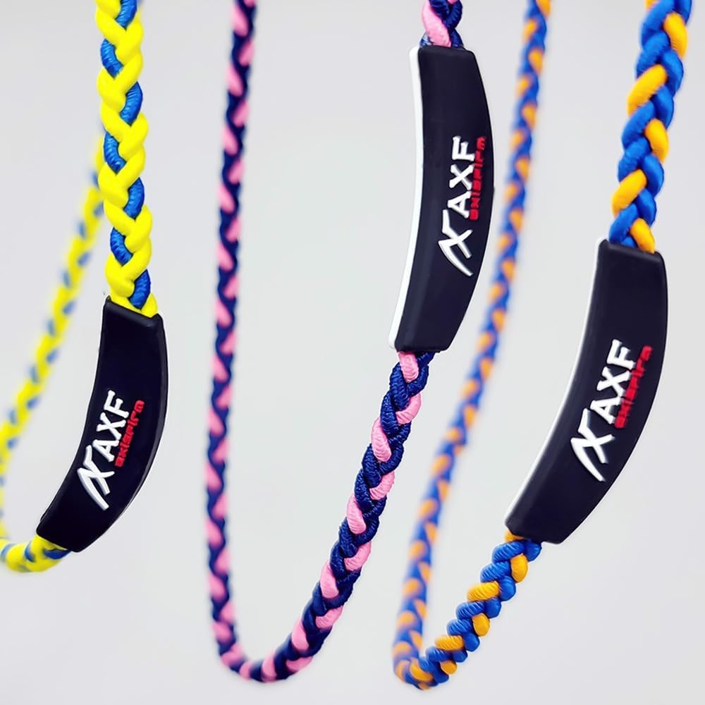 303 Tuning Navy X White X Large Lightweight Silicone Necklace [Axef] Band, Red, (51cm),