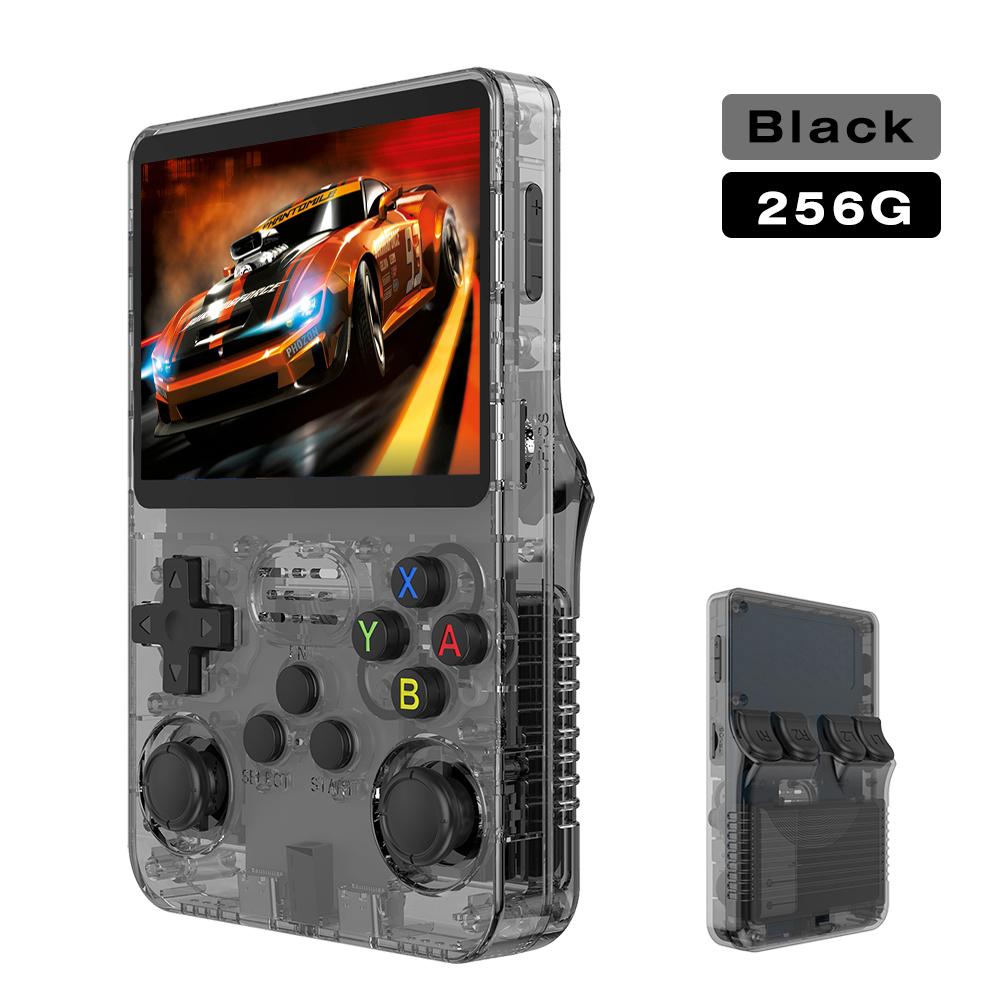 128G R36S Retro-Videospielkonsole Linux-System 3,5-Zoll-IPS-Bildschirm RK3326 Tragbarer Taschenspieler 64G 256G Spiele Beste Geschenke für Jungen