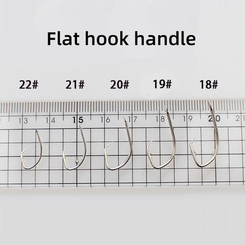50 Pcs Turtle Snakehead Fishing Hook Set Specialized Catfish Eel Hooks with Return Bend Bulk Pack