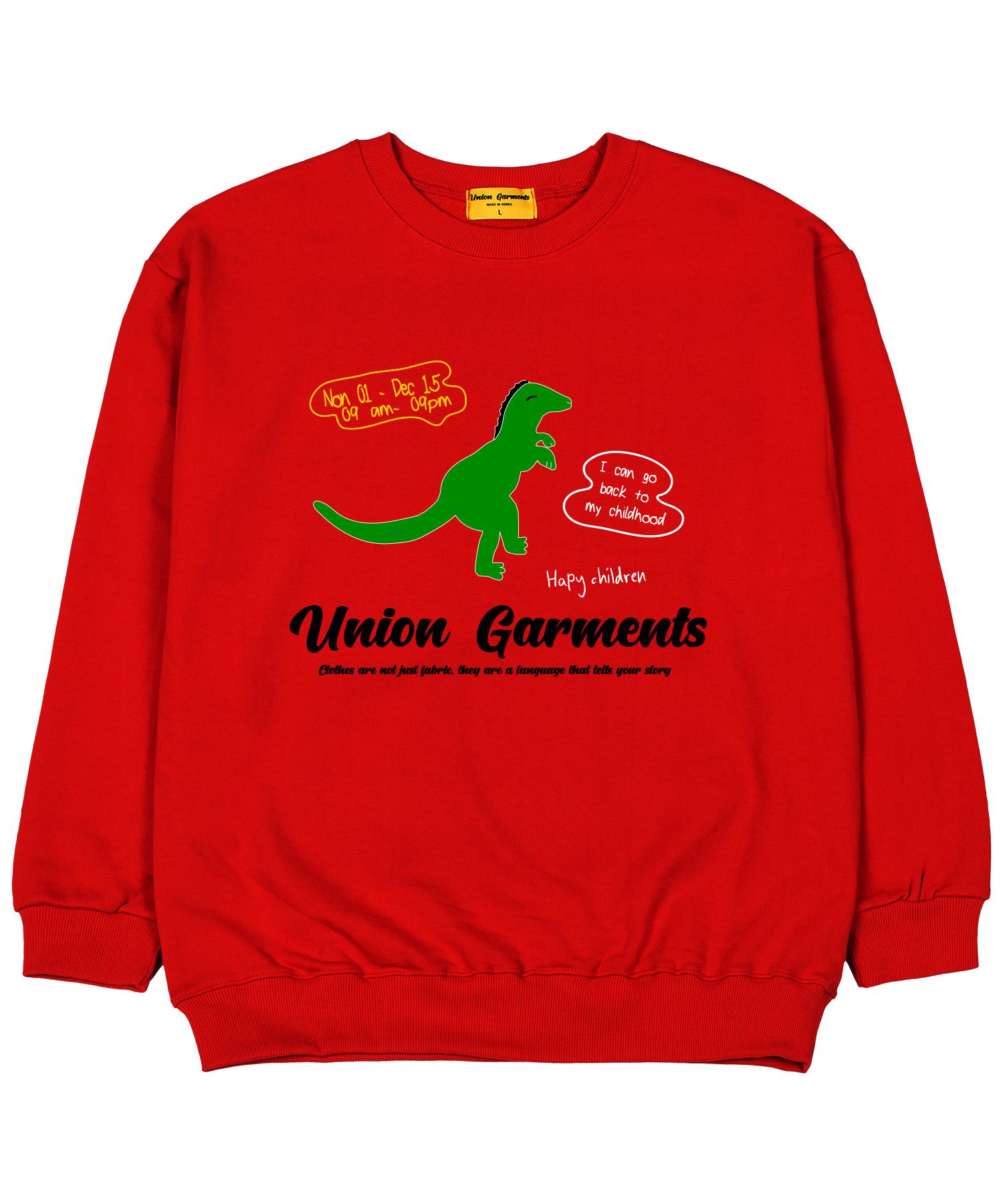 Union Garments Dino Garments Толстовка оверсайз из французского терри Красная M