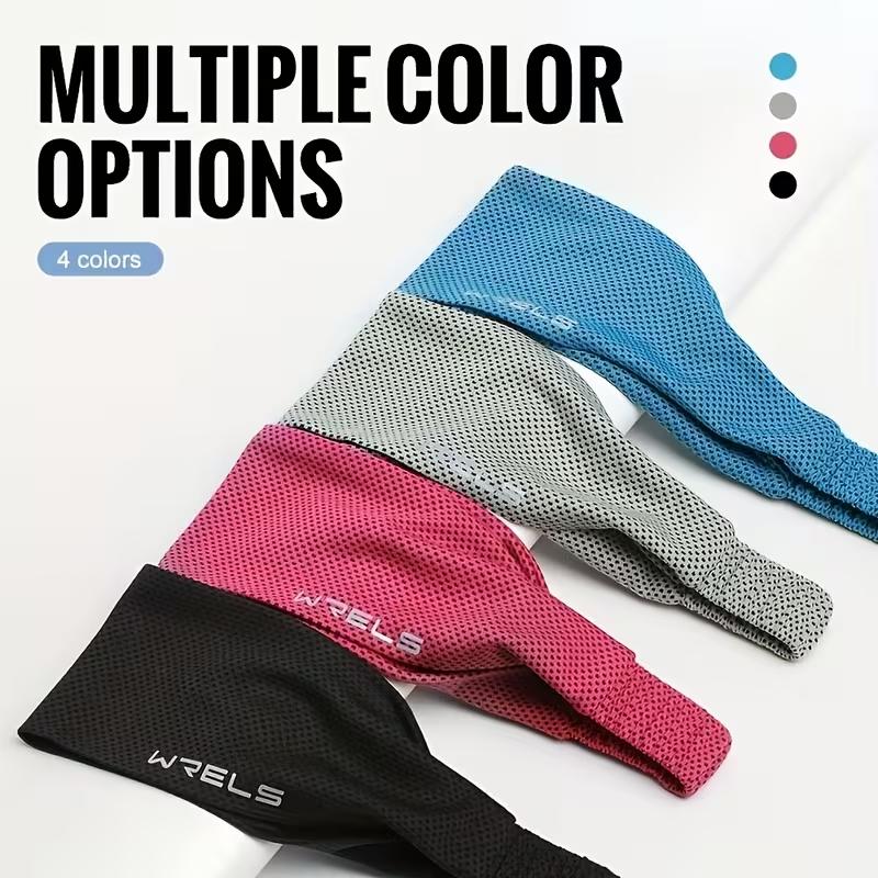WRELS Sweatbands Sweatproof Sports Headbands Men and Women Moisture-Wicking Running Gym Workout Headband Yoga Tennis Hair Bands