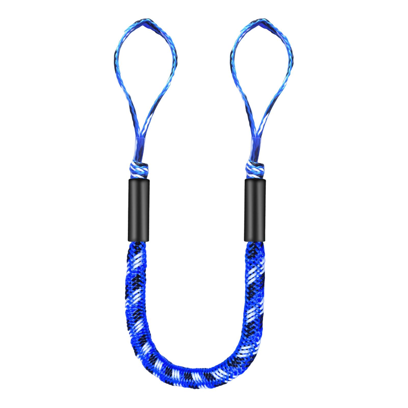 

Heavy Duty Bungee Dock Lines,elastic Rope Motorcycle Cable Wharf Rope Mooring Rope 4FT One Size синий