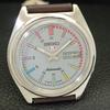 JAPAN VINTAGE SEIKO 5 AUTOMATIC MENS GREY COLOR DIAL WATCH A701635-5 R206c-a701635