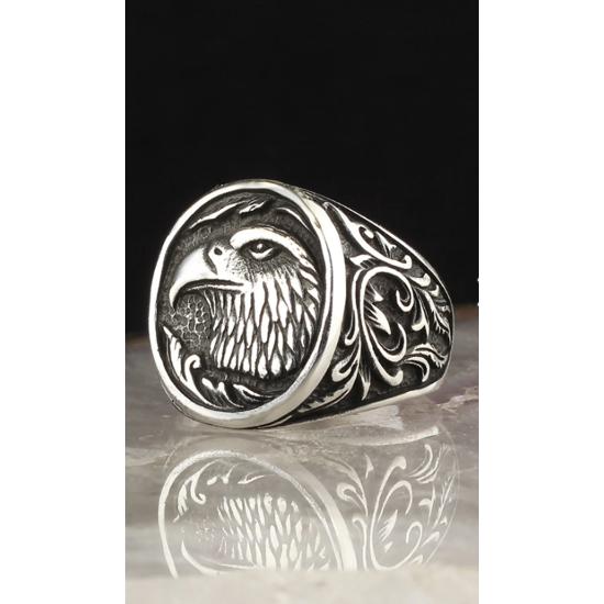 

Мужское кольцо Eagle Model из стерлингового серебра 925 пробы 17