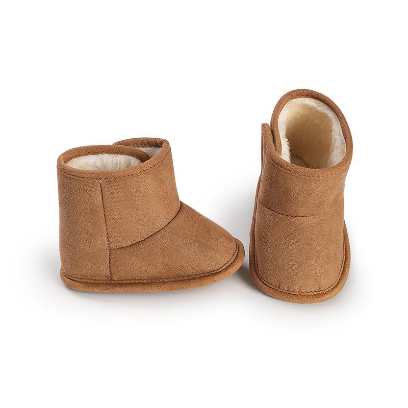 Unisex Baby Soft Sole Plush Snow Boots (0-1 Year): Non-Slip, Warm Cotton Shoes for Toddlers