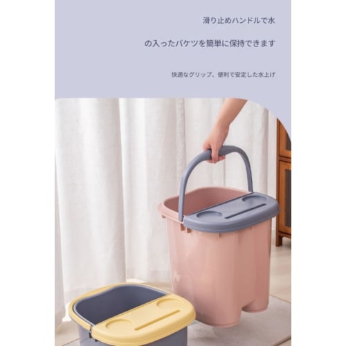 Xiraivke Foot Bath Bucket, Foot Bath, Deep Bucket, Foot Washing Basin for Above Knees and Calves, Warm, Plastic, Massage, Plus, Thick, Home Health Buc