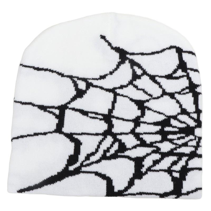 Unisex Spider Web Knit Hat: Warm, Windproof Autumn/Winter Fashion Beanie