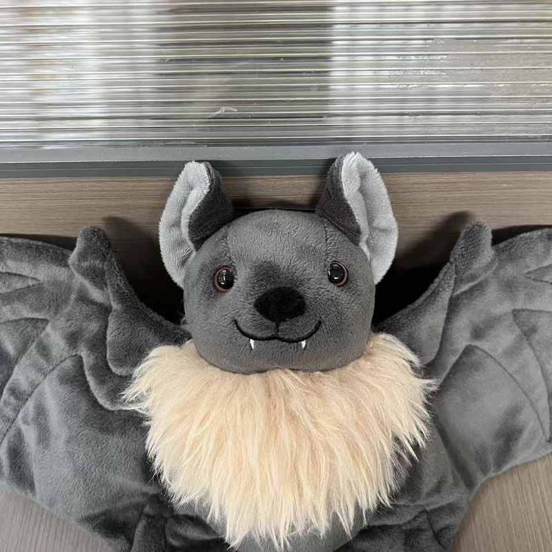 Hot 25cm Lovely Grey Bat Plush Toys Cute Soft Stuffed Home Room Decor Dolls For Kid Birthday Christmas Gift