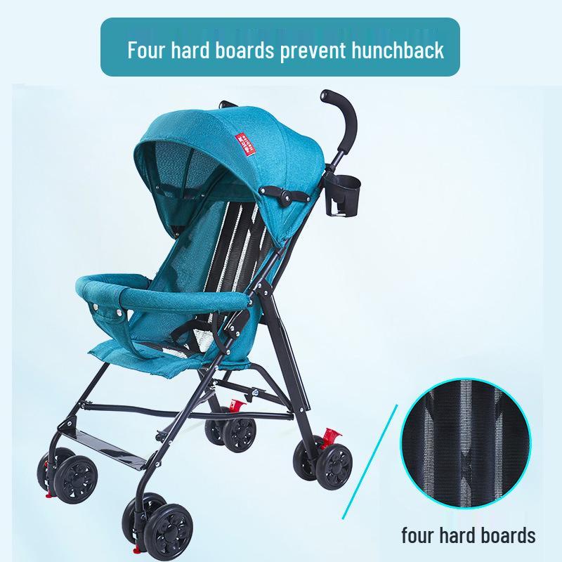 Lightweight Folding Umbrella Stroller with Reclining Seat for Babies and Toddlers