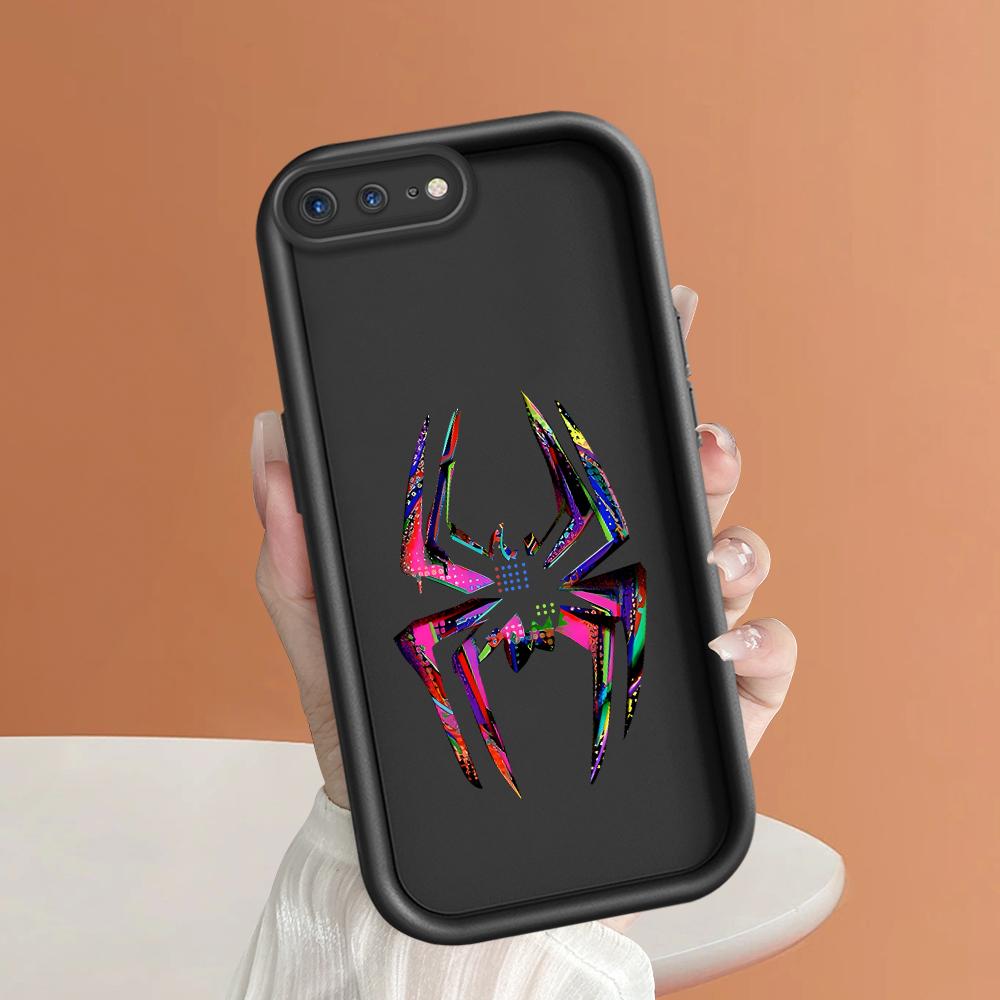 Stylish Colorful Spider Pattern Phone Case for iPhone Samsung Galaxy Xiaomi Redmi POCO HUAWEI Honor Shockproof Rubber Soft Flexible Cover Casing