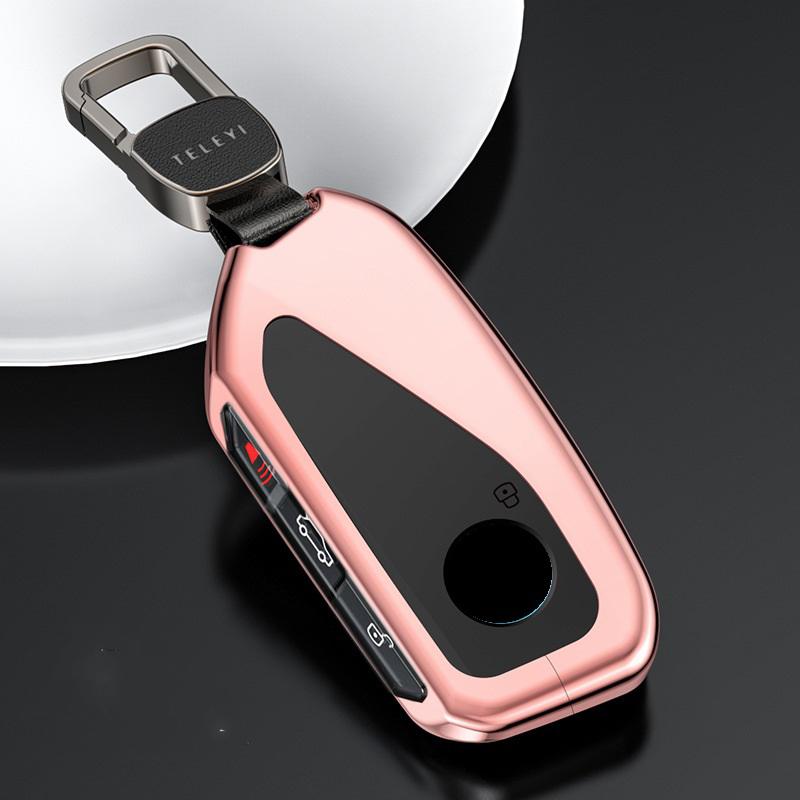 Styling Mouldings Aluminum Alloy TPU Car Remote Key Fob Cover Case for BMW Ix X7 I7 XM 2023 key fob