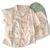 Summer new pajamas women's short-sleeved shorts thin cloud cotton cartoon cute large size Korean version loungewear