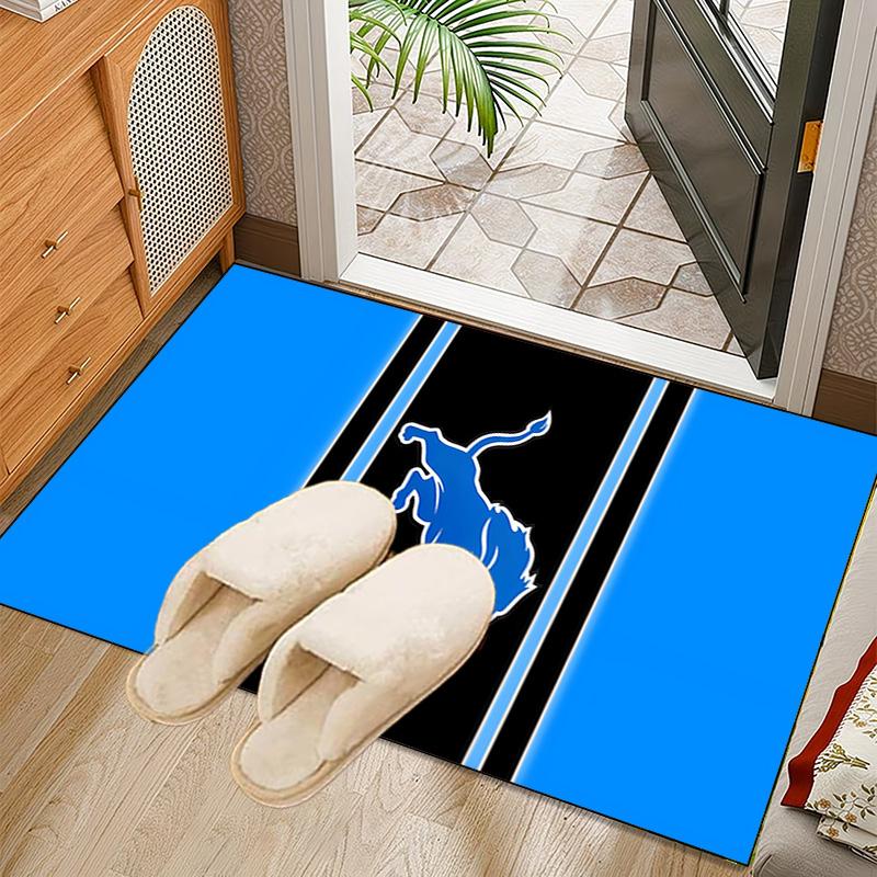 Lions Team Rug Office Carpet Non-Slip Mat, Chair Rug Floor Covering for Gaming, Bedroom, Living Room , Home Decor Christmas Gift