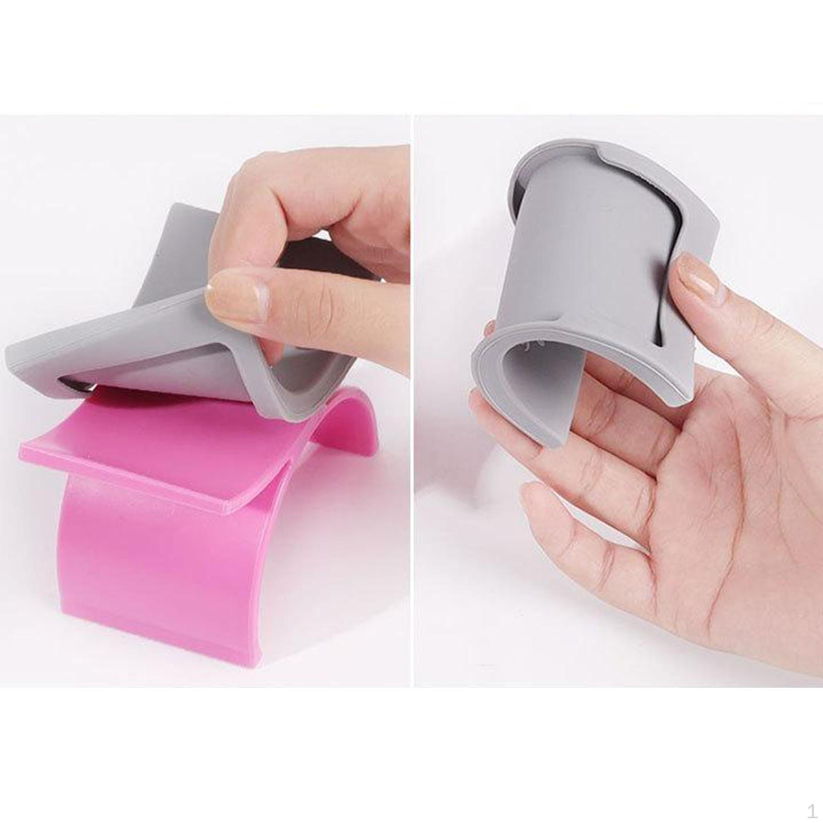 

Silicone Hand Cushion Holder Arm Rest Manicure Art Painting Tools Finger Stand Relieve Fatigue Table-Rose Red_9 x 7.1 x5.8cm