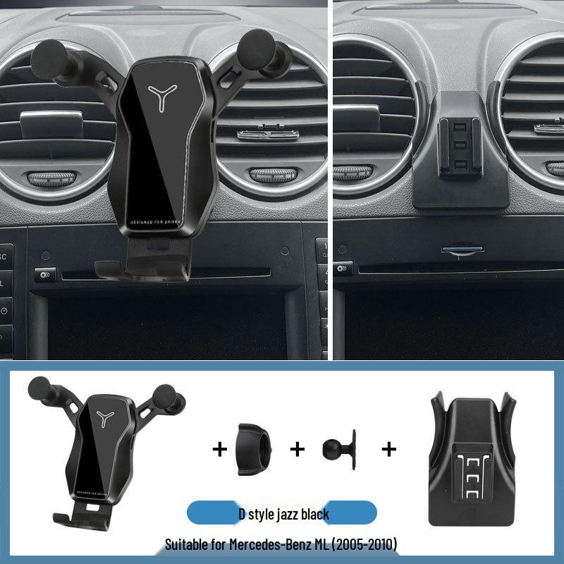 

Wireless Charging Car Phone Holder for 2005-2010 Mercedes-Benz ML with Navigation and Gravity Support