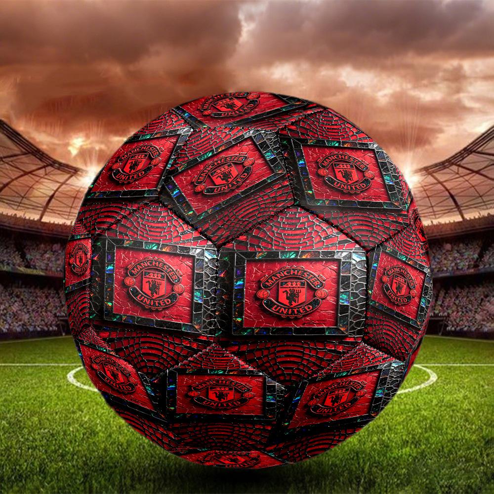 Football United F.C Print Size 5 Soccer Ball, Standard Match Football for Sports Game and Team Practice, Ideal Gift for Soccer Fans