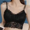 ECMLN L-XL Summer Outer Wear Fashion Women's Lace Bra Women's Top Casual Comfortable Wrap Bra
