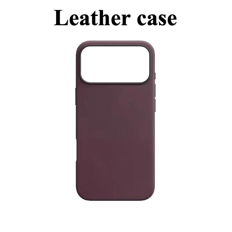 Funda de cuero Sle para negocios para funda Apple Magsafe para IPhone 17 Pro Max 17 Air Carga inalámbrica Cubierta magnética 16 15 14 13 Pro Max