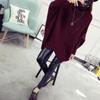 Autumn and winter medium and long sweater pullover women's Korean version loose bat-sleeved knitted sweater thickened jacket turtleneck winter women's