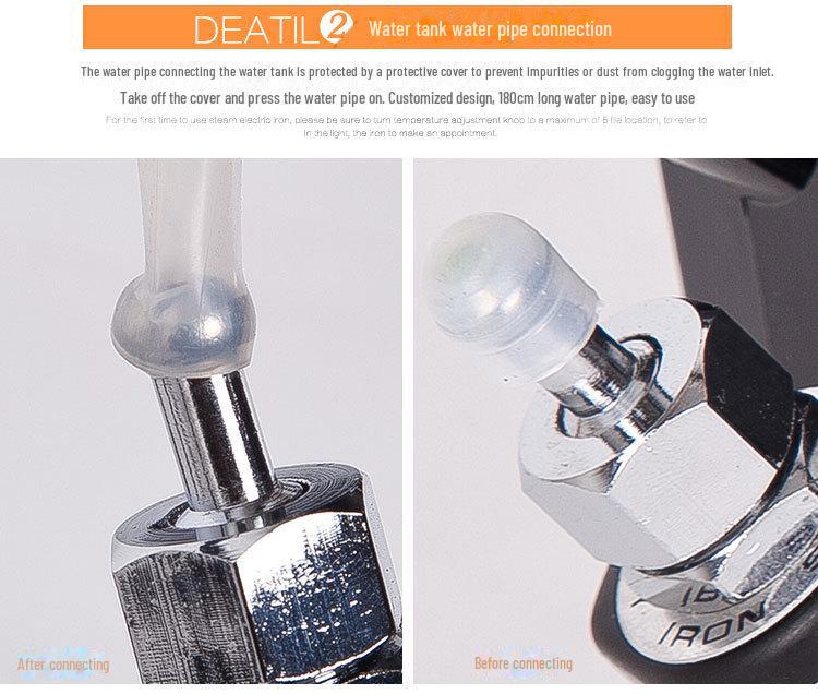 Red Heart RH126 High-Power Electric Steam Iron for Clothes, Curtains, and Dry Cleaning.