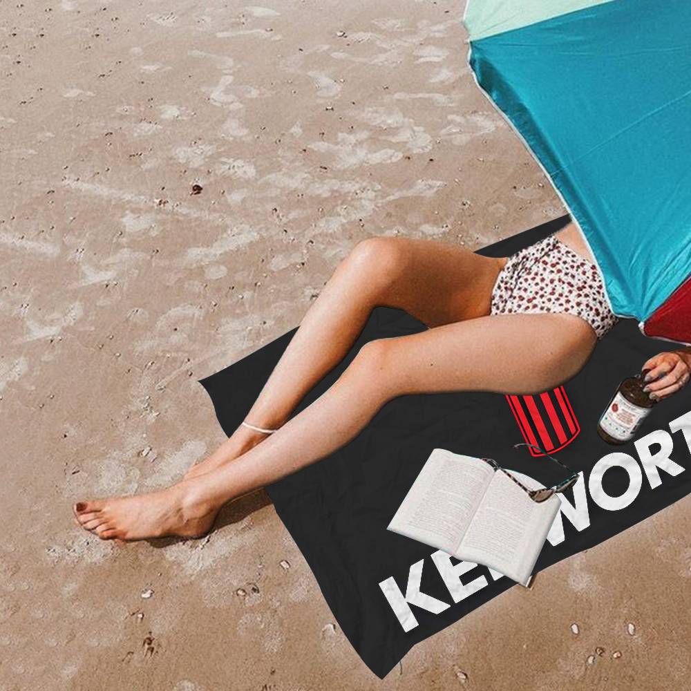 K-Kenworth Microfiber Blanket Quick Drying Beach Towels Oversized Printing Super Absorbent Pool Towel Blanket