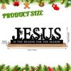 Metal Nativity Set Christmas Decorations Stylish Tabletop Display Scene Ornament with