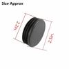 4pcs Black Chassis Frame Hole Cover Floor Drain Plug for Jeep Wrangler JL 2018+