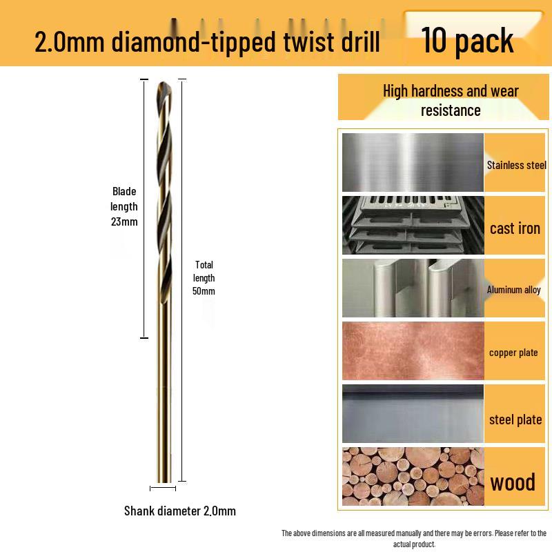 High-Strength Cobalt Stainless Steel Twist Drill Bit with Straight Shank