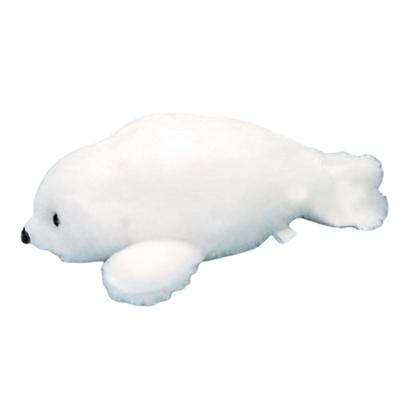 Cute Sales Fluffy Seal Plush Toy, Small, White, M0383