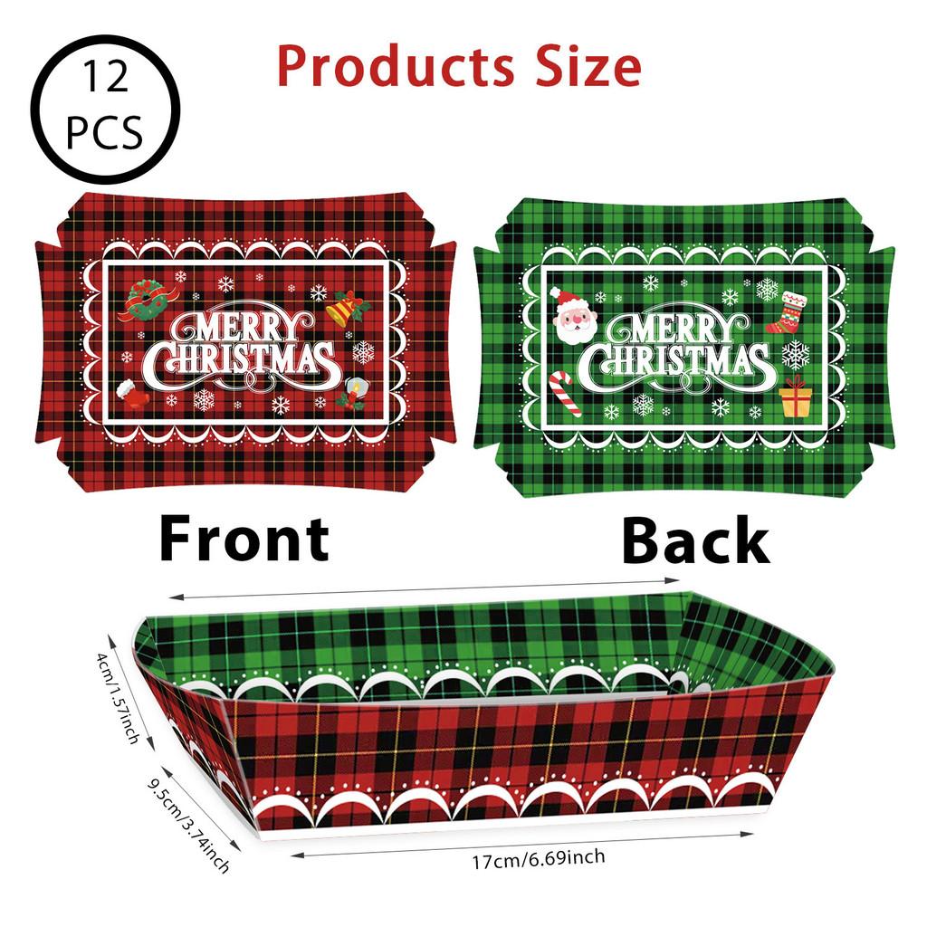 

Christmas Party Food Box With Santa Pattern For Holiday Event Decorations GiraffeSnack