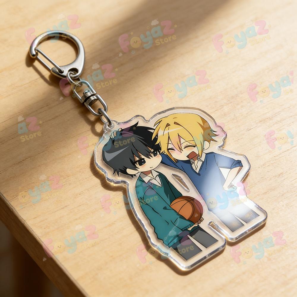 

Anime Bl Sasaki and Miyano Chibi Keychain for Accessories Yaoi Boys Love Kawaii Keyrings Jewelry Fans Friends Gifts