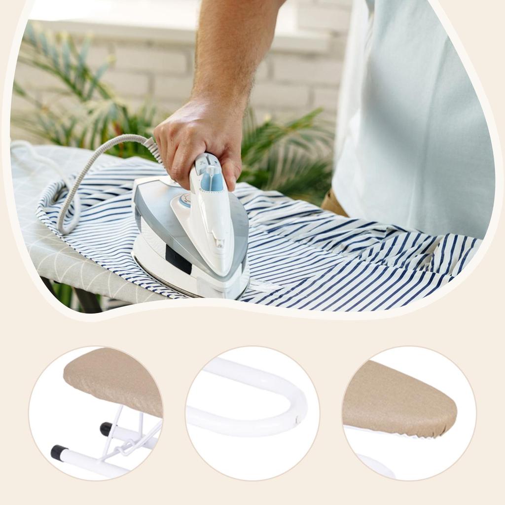 Foldable Ironing Board Sleeve Cuffs and Collars Handling Stable, Compact, Ironing Garments Home Travel Use Portable Space Saving