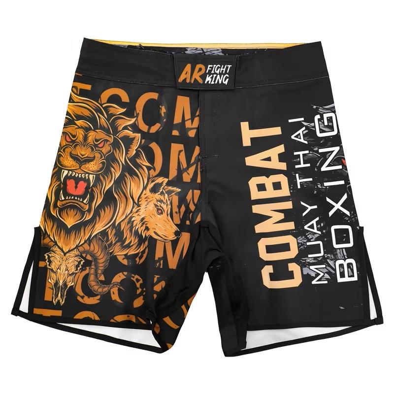 MMA UFC Shorts Pants Muay Thai Martial Arts Kickboxing Boxing Fight Unisex Men Women Kid Quick Dry Print Elastic Polyester Training