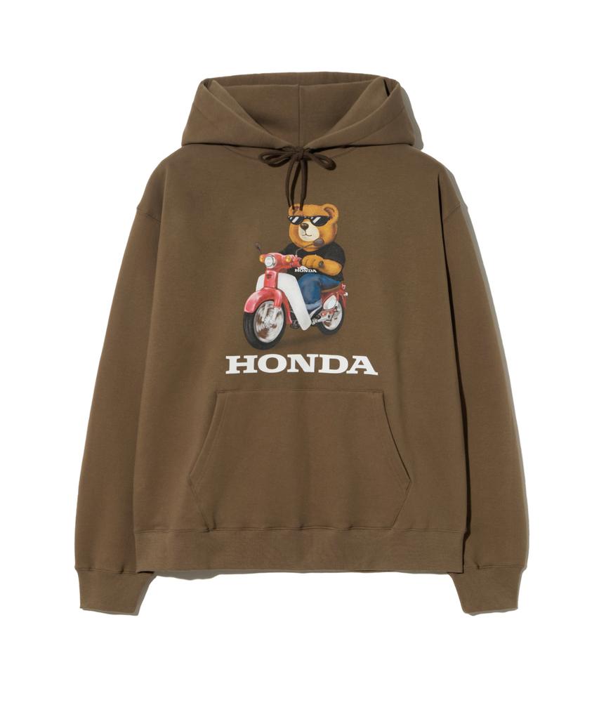 Honda Bear Hoodie Brown
