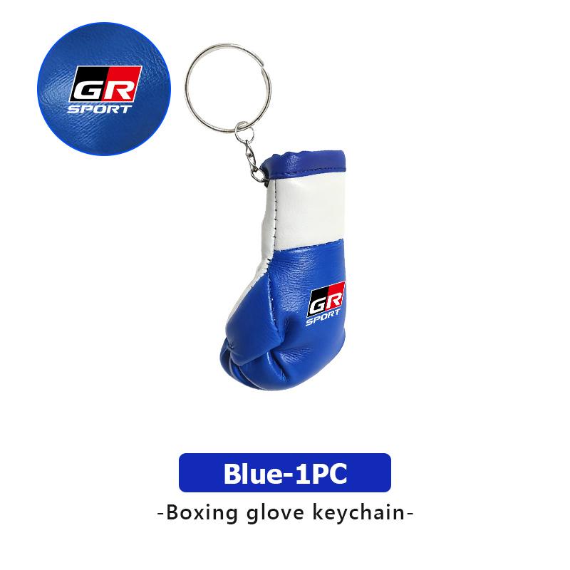 For Toyota Fashion Boxing Gloves Keychain Key Ring Backpack Pendant Creative Gift GR Sport Hilux Aygo TDR Yaris Corolla Rav4 CHR