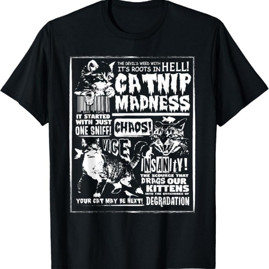 Catnip Madness Cute Kitten Cat Lover Gift for Cat Owners T-Shirt